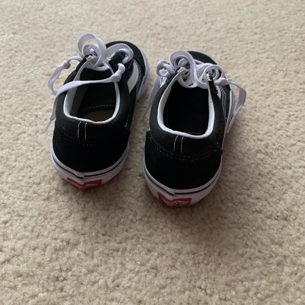 black and white old skool vans size 3 - Picture 3 of 4